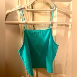 Teal wild fable crop top
